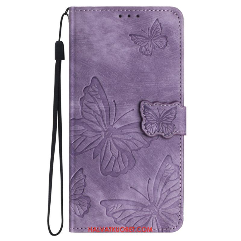 Kotelot Oppo A98 5g Puhelinkuoret Butterflies Suede Effect