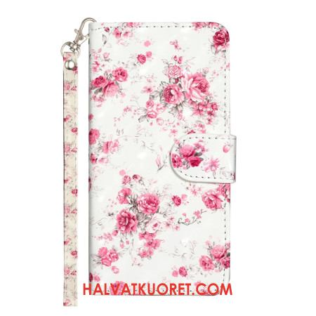 Kotelot Samsung Galaxy S24 Plus 5g Puhelinkuoret Liberty Flowers Hihnalla