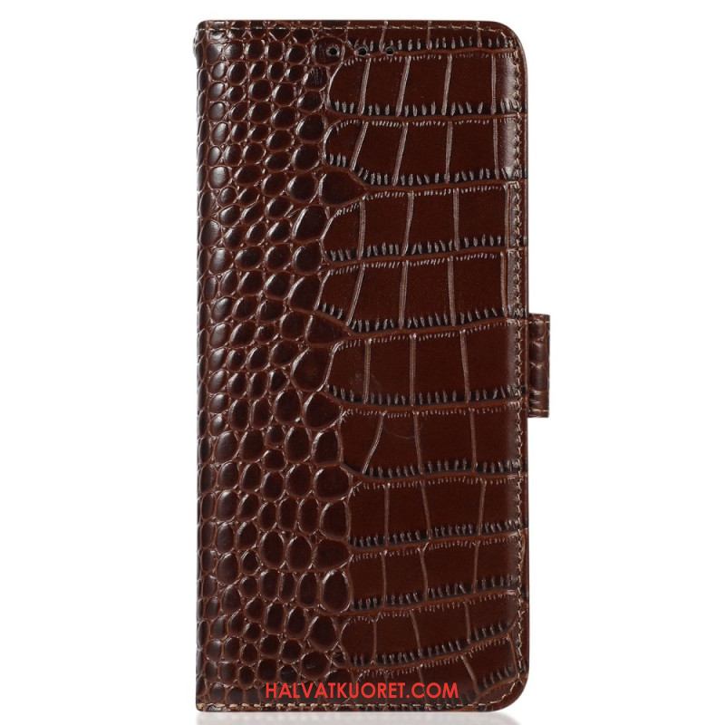 Kotelot Xiaomi Redmi Note 13 Pro 4g Puhelinkuoret Crocodile Design Rfid-estotekniikka