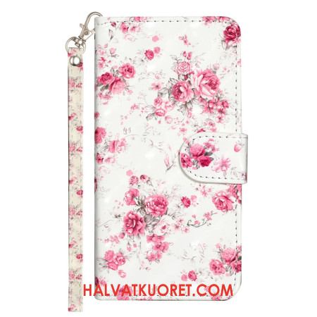 Kotelot iPhone 16 Plus Strap Roses