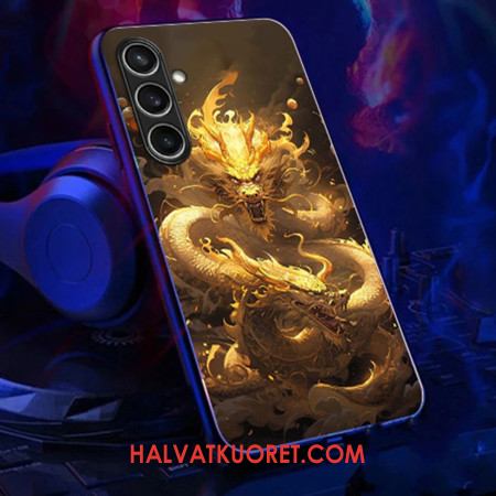 Kuori Samsung Galaxy A16 5g Soita Flash-sarja Golden Dragon