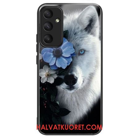 Kuori Samsung Galaxy A55 5g Tempered Glass Wolf Floral