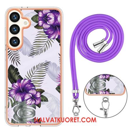 Kuori Samsung Galaxy S24 Plus 5g Purple Flowers Johto