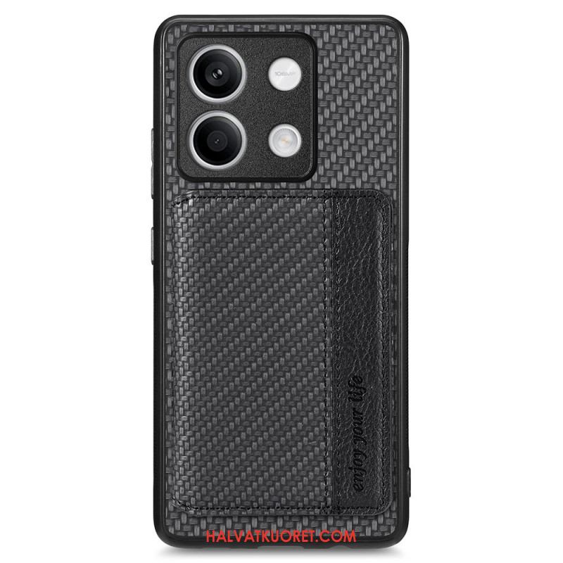 Kuori Xiaomi Redmi Note 13 5g Carbon Fiber Texture -korttipidike