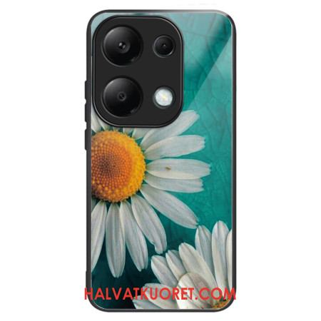 Kuori Xiaomi Redmi Note 13 Pro 4g Tempered Glass Daisies Suojakuori