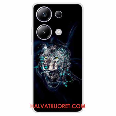 Kuori Xiaomi Redmi Note 13 Pro 4g Wolf Print Suojakuori