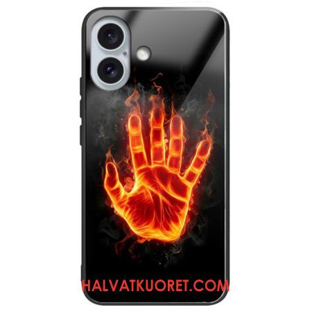 Kuori iPhone 16 Plus Fire Palm Karkaistu Lasi Suojakuori