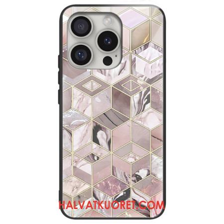 Kuori iPhone 16 Pro Karkaistu Lasimarmorilohkot