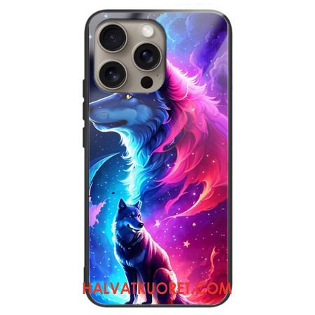 Kuori iPhone 16 Pro Max Starry Wolf Karkaistu Lasi