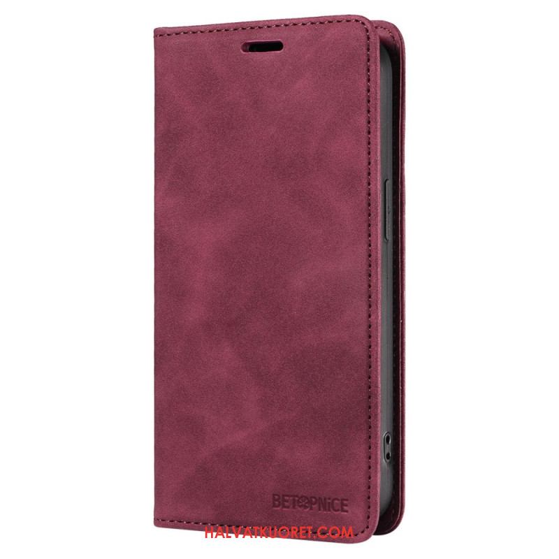 Nahkakotelo Oppo Reno 12 5g Betopnice Suede Effect Rfid-esto