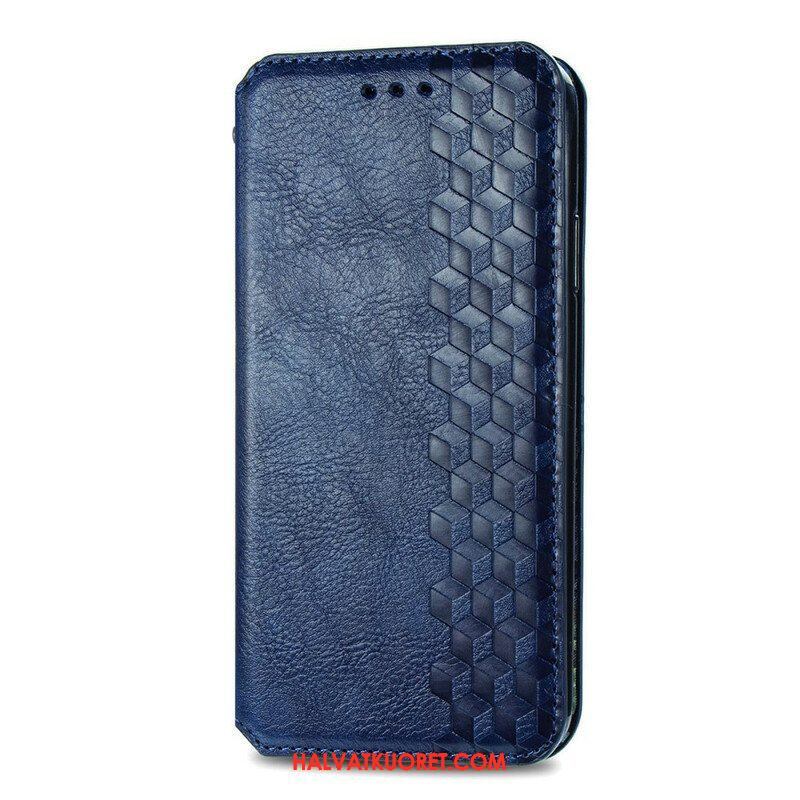 Puhelinkuoret Samsung Galaxy S21 FE Kotelot Flip Nahkaefekti Diamond Texture